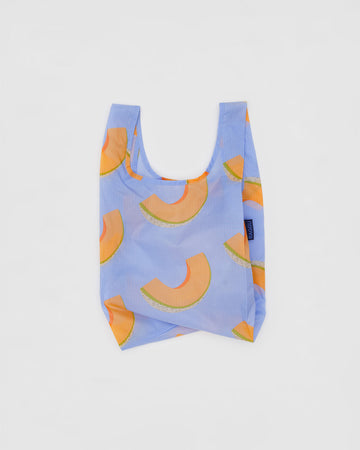 periwinkle baby baggu with cantaloupe print