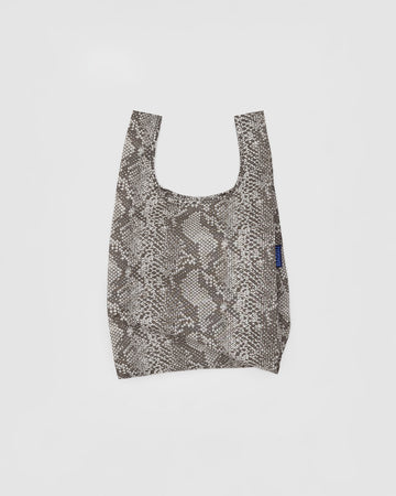 grey snakeskin baby baggu