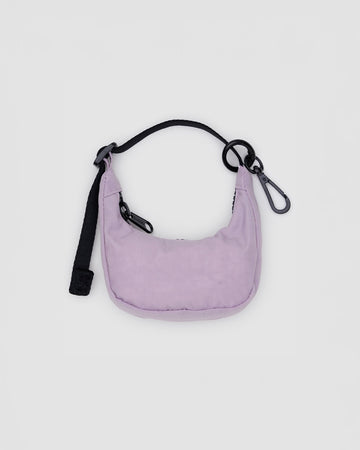 dusty pink mini crescent bag charm