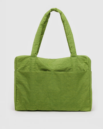 grass green cloud carry on bag with front pockets and sleeve for suitcases