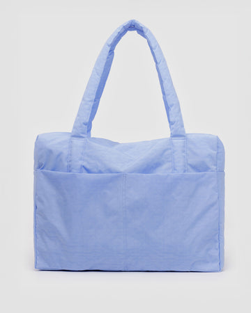 french blue cloud carry on bag with front pockets and sleeve for suitcases