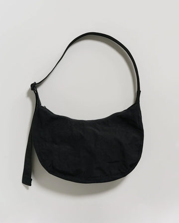 black medium crescent bag