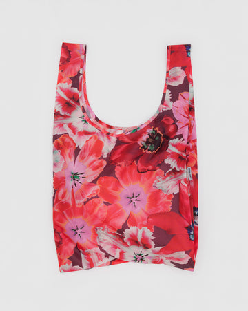 vibrant pink floral standard baggu