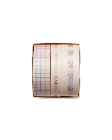 set of three retro  print washi tape