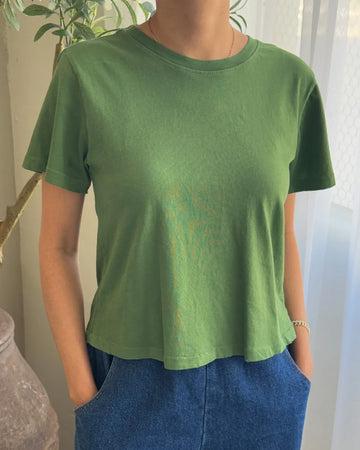 model wearing monstera darling tee