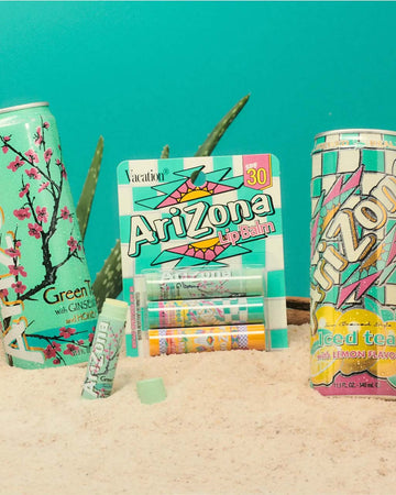 set of three arizona lip balms